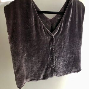 Rachel Comey Purple Velvet Cami